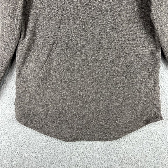 DESO Sweater Womens Large 1/2 Snap Pull Over Made In USA Grey Brown California - Picture 9 of 15